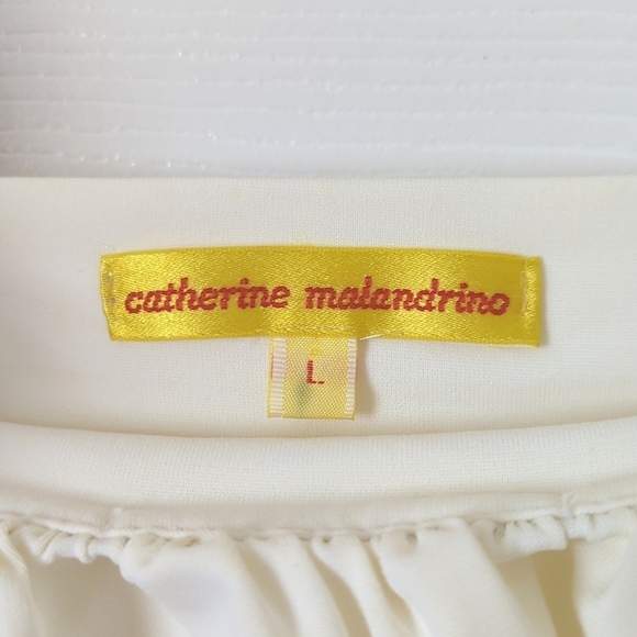 Catherine Malandrino Y2K Vintage Ruched Off The Shoulder Long Sleeve Cropped Top - Picture 4 of 10